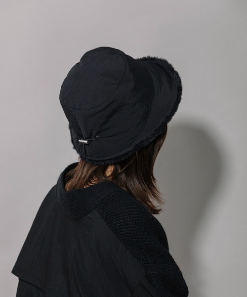 Munich（ミューニック）の「フルダルナイロンバケットハット（ニットキャップ/ビーニー・レディース・ベージュ/アイボリー/ブラック・FREE）」の14枚目の写真