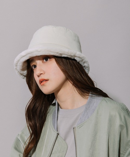 Munich（ミューニック）の「フルダルナイロンバケットハット（ニットキャップ/ビーニー・レディース・ベージュ/アイボリー/ブラック・FREE）」の18枚目の写真