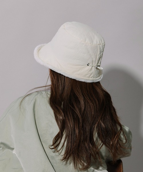 Munich（ミューニック）の「フルダルナイロンバケットハット（ニットキャップ/ビーニー・レディース・ベージュ/アイボリー/ブラック・FREE）」の20枚目の写真