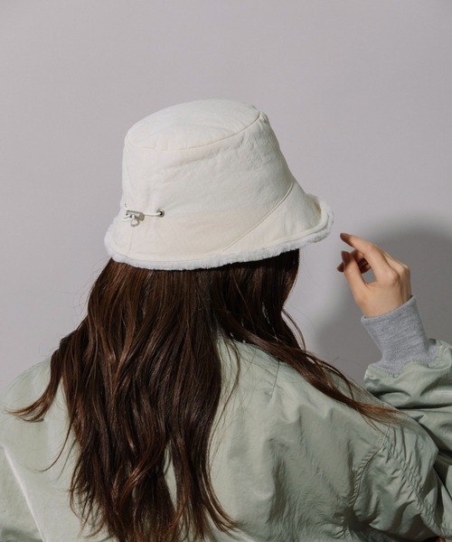 Munich（ミューニック）の「フルダルナイロンバケットハット（ニットキャップ/ビーニー・レディース・ベージュ/アイボリー/ブラック・FREE）」の21枚目の写真