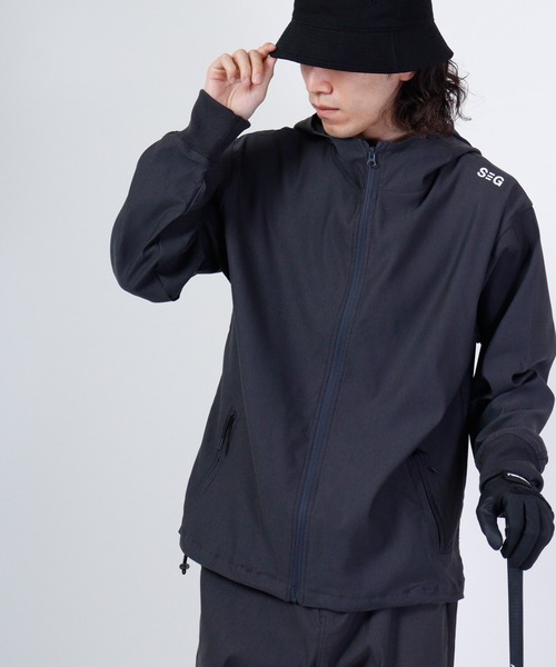 FUNALIVE（ファンアライブ）の「Golf wear super stretch full zip hoodie / ゴルフウェア スーパーストレッチフルジップパーカー（パーカー・メンズ・ブラック系/チャコール/ブラック/チャコールグレー・M/L/XL）」の21枚目の写真