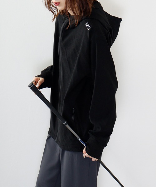 FUNALIVE（ファンアライブ）の「Golf wear super stretch full zip hoodie / ゴルフウェア スーパーストレッチフルジップパーカー（パーカー・メンズ・ブラック系/チャコール/ブラック/チャコールグレー・M/L/XL）」の6枚目の写真