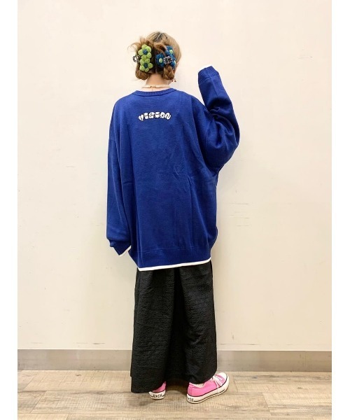 VISION STREET WEAR(ヴィジョンストリートウェア)の「【VISION STREET】別注ジャカードニット(ニット/セーター・メンズ・ブラック/オフホワイト/ロイヤルブルー・L/M/XL)」の12枚目の写真
