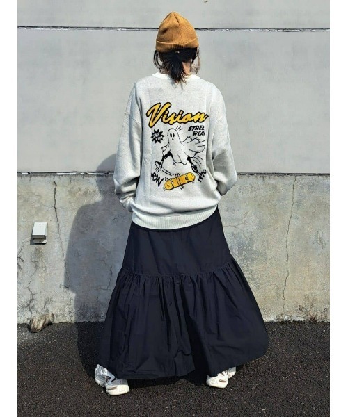 VISION STREET WEAR(ヴィジョンストリートウェア)の「【VISION STREET】別注ジャカードニット(ニット/セーター・メンズ・ブラック/オフホワイト/ロイヤルブルー・L/M/XL)」の8枚目の写真