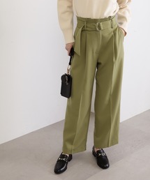 N.(N. Natural Beauty Basic) | 【S Size Line】◆Dカンベルトストレートパンツ(スラックス)