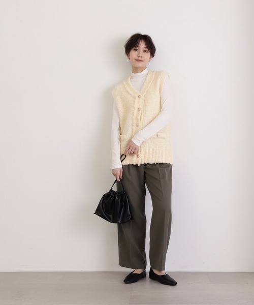 N.(N. Natural Beauty Basic)(エヌエヌナチュラルビューティーベーシック)の「【S Size Line】◆Dカンベルトストレートパンツ(スラックス・レディース・グリーン/グレー/ナチュラル・SMALL/MEDIUM)」の5枚目の写真