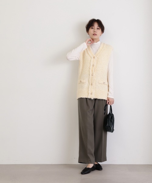 N.(N. Natural Beauty Basic)(エヌエヌナチュラルビューティーベーシック)の「【S Size Line】◆Dカンベルトストレートパンツ(スラックス・レディース・グリーン/グレー/ナチュラル・SMALL/MEDIUM)」の8枚目の写真