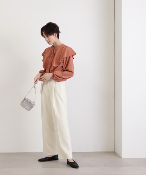 N.(N. Natural Beauty Basic)(エヌエヌナチュラルビューティーベーシック)の「【S Size Line】◆Dカンベルトストレートパンツ(スラックス・レディース・グリーン/グレー/ナチュラル・SMALL/MEDIUM)」の19枚目の写真