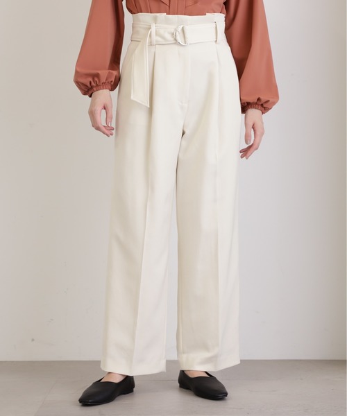 N.(N. Natural Beauty Basic)(エヌエヌナチュラルビューティーベーシック)の「【S Size Line】◆Dカンベルトストレートパンツ(スラックス・レディース・グリーン/グレー/ナチュラル・SMALL/MEDIUM)」の20枚目の写真