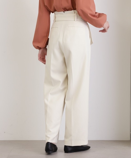 N.(N. Natural Beauty Basic)(エヌエヌナチュラルビューティーベーシック)の「【S Size Line】◆Dカンベルトストレートパンツ(スラックス・レディース・グリーン/グレー/ナチュラル・SMALL/MEDIUM)」の22枚目の写真