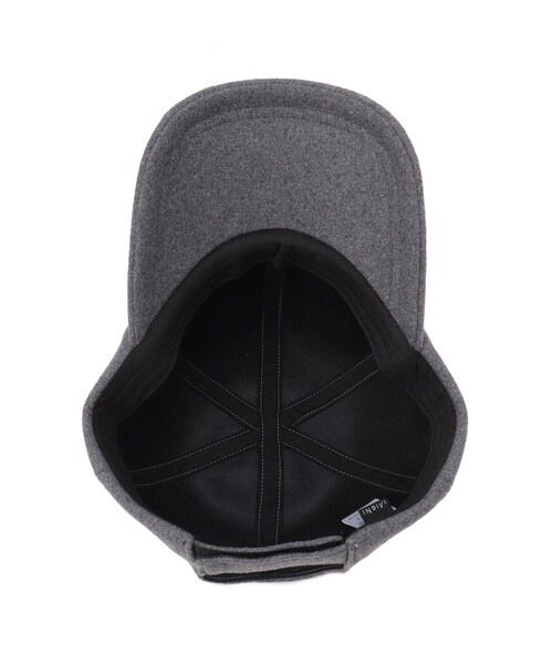 INDIVI（インディヴィ）の「◆【メルトン素材】大人キャップ（キャップ・レディース・グレー系その他7/チャコール・00）」の6枚目の写真