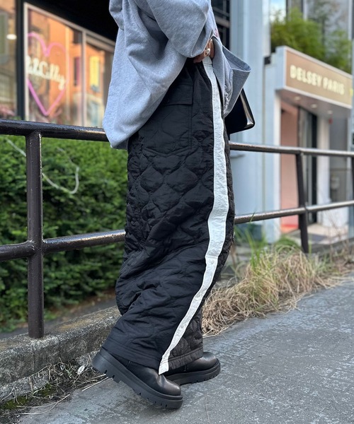 CIAOPANIC（チャオパニック）の「サイドラインキルティングスリットスカート（スカート・レディース・ブラック/カーキ/パープル・FREE）」の11枚目の写真