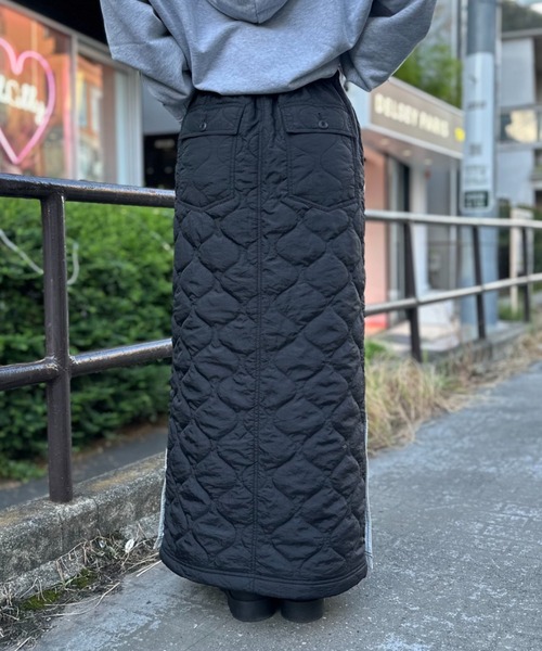 CIAOPANIC（チャオパニック）の「サイドラインキルティングスリットスカート（スカート・レディース・ブラック/カーキ/パープル・FREE）」の15枚目の写真