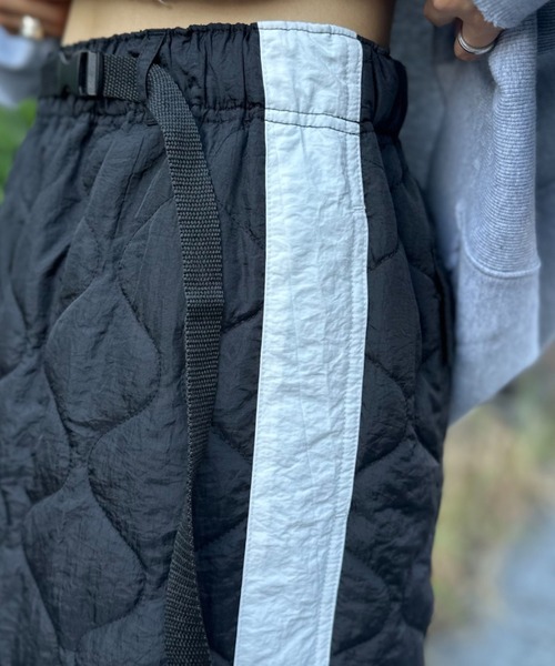 CIAOPANIC（チャオパニック）の「サイドラインキルティングスリットスカート（スカート・レディース・ブラック/カーキ/パープル・FREE）」の17枚目の写真