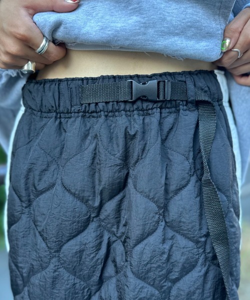 CIAOPANIC（チャオパニック）の「サイドラインキルティングスリットスカート（スカート・レディース・ブラック/カーキ/パープル・FREE）」の16枚目の写真