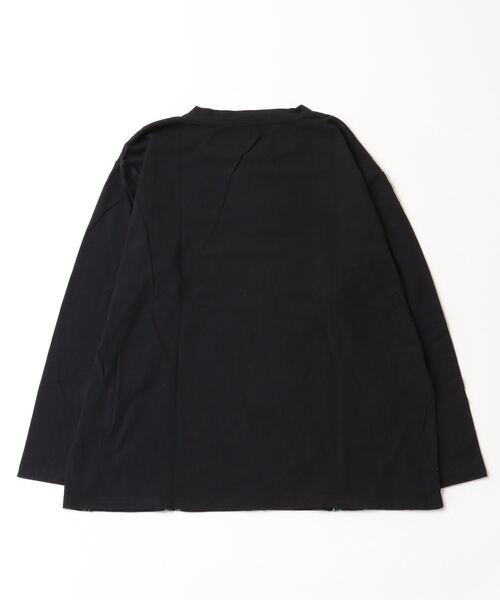Emago(イマゴ)の「EMAGO 花刺繍プルオーバー(Tシャツ/カットソー・レディース・杢グレー/アイボリー/ブラック/ブラウン・FREE)」の5枚目の写真