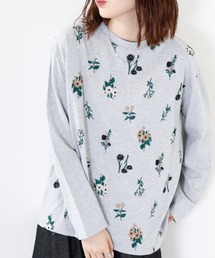 tシャツ EMAGO 花ジャガードプルオーバー レディース Emago tシャツ EMAGO 花ジャガードプルオーバー レディース