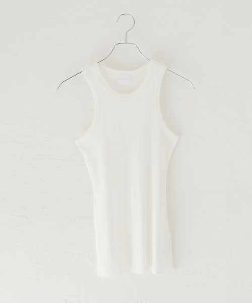 CITYSHOP(シティーショップ)の「SOFT RIB TANK:タンクトップ(タンクトップ・レディース・ブラック/ホワイト・FREE)」の2枚目の写真