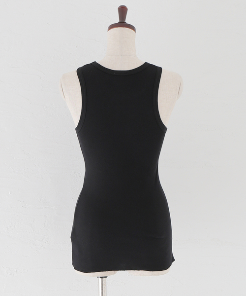 CITYSHOP(シティーショップ)の「SOFT RIB TANK:タンクトップ(タンクトップ・レディース・ブラック/ホワイト・FREE)」の5枚目の写真