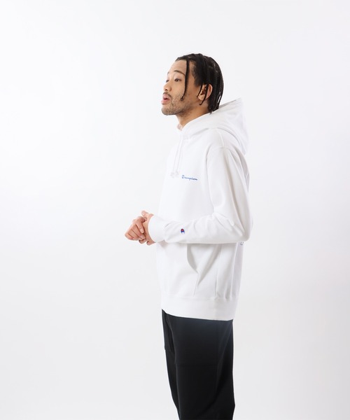 Champion(チャンピオン)の「【Champion/チャンピオン】メンズ ベーシック 大きいサイズ フーデッドスウェットシャツ(パーカー・メンズ・ネイビー/モカ/ホワイト/ブラック・XX-LARGE/XXX-LARGE/XXXX-LARGE)」の14枚目の写真
