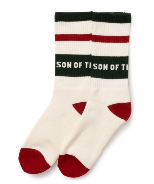 SON OF THE CHEESE（サノバチーズ）の「【SON OF THE CHEESE（サノバチーズ）】POOLSOX（ソックス/靴下・メンズ・グリーン/ブラウン/ブルー/イエロー・FREE）」の3枚目の写真