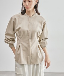 ROPE' | サキソニーウエストタックボウタイシャツ/セットアップ対応(シャツ/ブラウス)