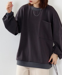 MODISH GAZE ルーズシルエット スウェットシャツ