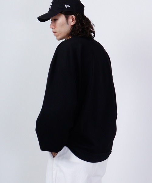 MODISH GAZE（モディシュガゼ）の「MODISH GAZE ルーズシルエット スウェットシャツ（スウェット・メンズ・ブラック/チャコール・S/L/M）」の12枚目の写真