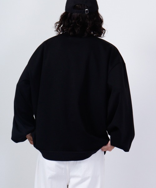 MODISH GAZE（モディシュガゼ）の「MODISH GAZE ルーズシルエット スウェットシャツ（スウェット・メンズ・ブラック/チャコール・S/L/M）」の13枚目の写真