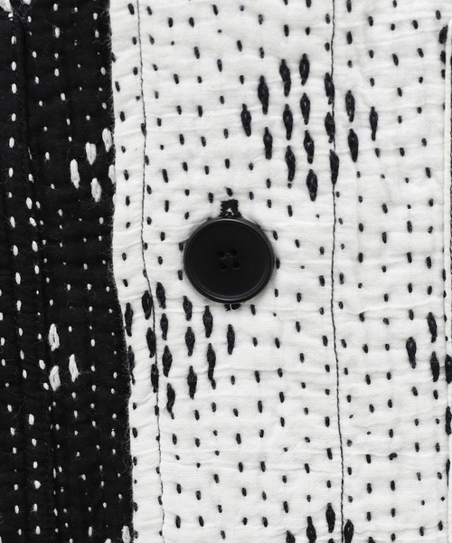 mii（ミー）の「【mii for LA BOUCLE】別注 カンタハデット カバーオール パッチワーク（カバーオール・メンズ・ブラック・MEDIUM/LARGE）」の17枚目の写真
