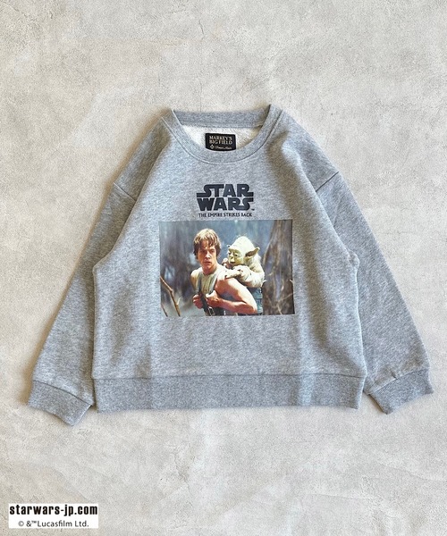 MARKEY'S(マーキーズ)の「【STAR WARS/スターウォーズ】別注プリントトレーナー(80~150cm)(スウェット・キッズ・オフホワイト/杢グレー/ブラック・80/90/95/110/140/100/150/120/130)」の6枚目の写真