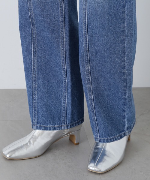 N.（N. Natural Beauty Basic）（エヌエヌナチュラルビューティーベーシック）の「【S Size Line】◆センターステッチストレートデニムパンツ（デニムパンツ・レディース・ブルー・MEDIUM/SMALL）」の10枚目の写真