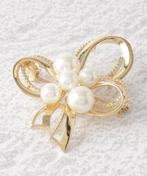 OPAQUE.CLIP | リボン型ブローチ/セレモニー対応(ブローチ/コサージュ)