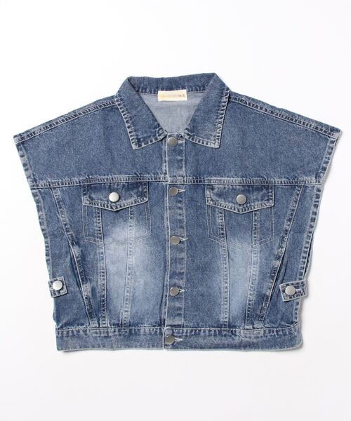 aimoha（アイモハ）の「【aimoha-KIDS-】子供服　ユニセックスデニムベスト（ベスト・キッズ・ブラック/ブルー・100/140/110/130/120）」の15枚目の写真