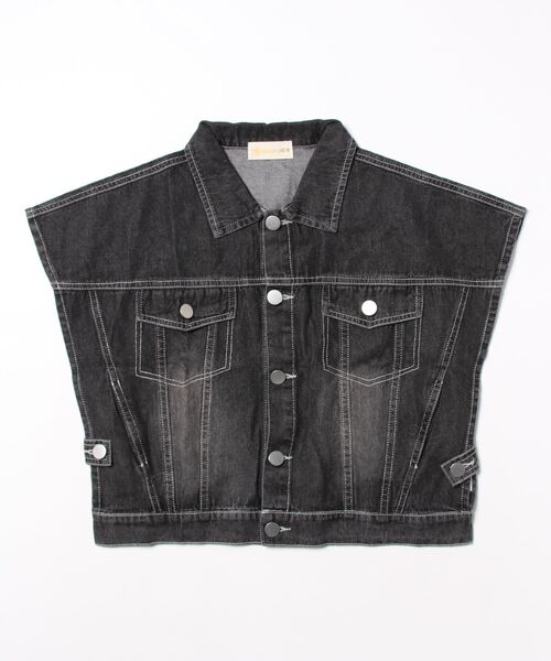 aimoha（アイモハ）の「【aimoha-KIDS-】子供服　ユニセックスデニムベスト（ベスト・キッズ・ブラック/ブルー・100/140/110/130/120）」の14枚目の写真