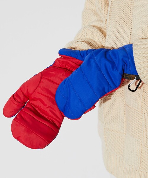 SUBLIME（サブライム）の「SUBLIME × FREAK'S STORE/サブライム × フリークスストア 別注 中綿 MITTON GLOVE / ミトングローブ（手袋・レディース・グレー/ブルー/ベージュ/ブラック・ONE SIZE）」の15枚目の写真