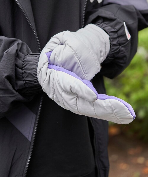 SUBLIME（サブライム）の「SUBLIME × FREAK'S STORE/サブライム × フリークスストア 別注 中綿 MITTON GLOVE / ミトングローブ（手袋・レディース・グレー/ブルー/ベージュ/ブラック・ONE SIZE）」の18枚目の写真