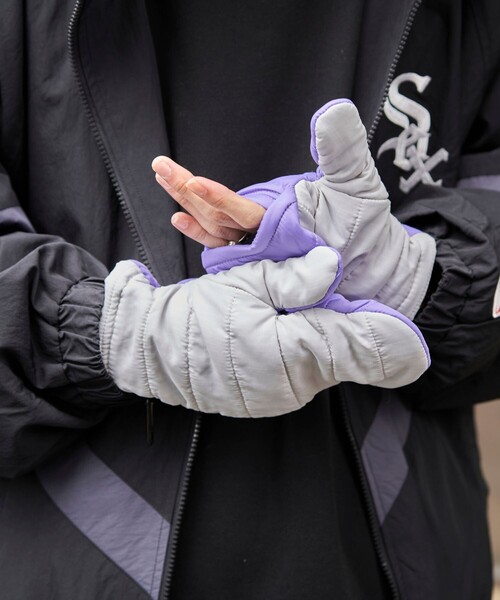 SUBLIME（サブライム）の「SUBLIME × FREAK'S STORE/サブライム × フリークスストア 別注 中綿 MITTON GLOVE / ミトングローブ（手袋・レディース・グレー/ブルー/ベージュ/ブラック・ONE SIZE）」の20枚目の写真