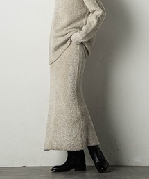 MAYSON GREY（メイソングレイ）の「ラメフェザーニットスカート≪セットアップ対応≫（スカート）」