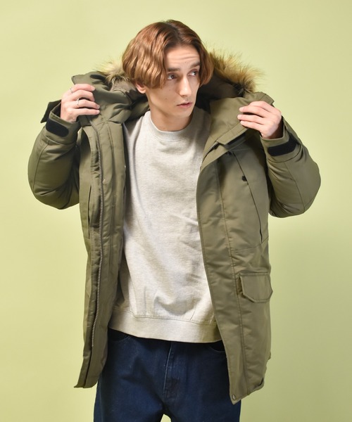 カーキフード付きジャケット ラグスタイル LUXSTYLE M-51モッズコート/ミリタリージャケット