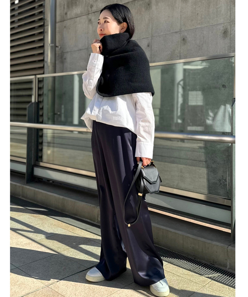 追加 リブニットケープ（ネックウォーマー/スヌード）｜AP STUDIO