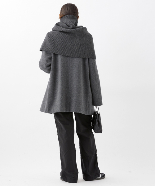 追加 リブニットケープ（ネックウォーマー/スヌード）｜AP