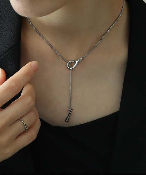 ORLEAN(オルレアン)の「金属アレルギー対応 2WAYマンテルデザインネックレス サージカルステンレス(ネックレス・レディース・シルバー/ゴールド・フリー)」の12枚目の写真