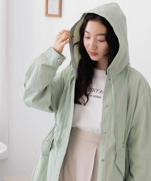 WEGO（ウィゴー）の「WEGO/ナイロンスノーパーカー（モッズコート・レディース・グリーン系その他/オフホワイト・FREE）」の16枚目の写真