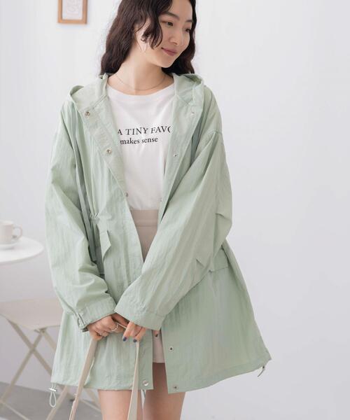 WEGO（ウィゴー）の「WEGO/ナイロンスノーパーカー（モッズコート・レディース・グリーン系その他/オフホワイト・FREE）」の18枚目の写真