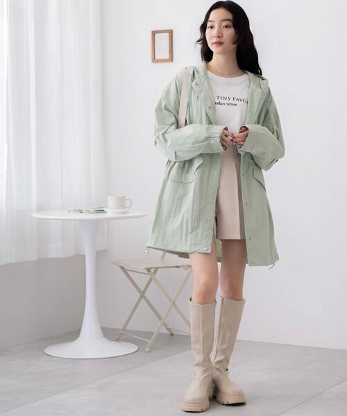 WEGO（ウィゴー）の「WEGO/ナイロンスノーパーカー（モッズコート・レディース・グリーン系その他/オフホワイト・FREE）」の22枚目の写真