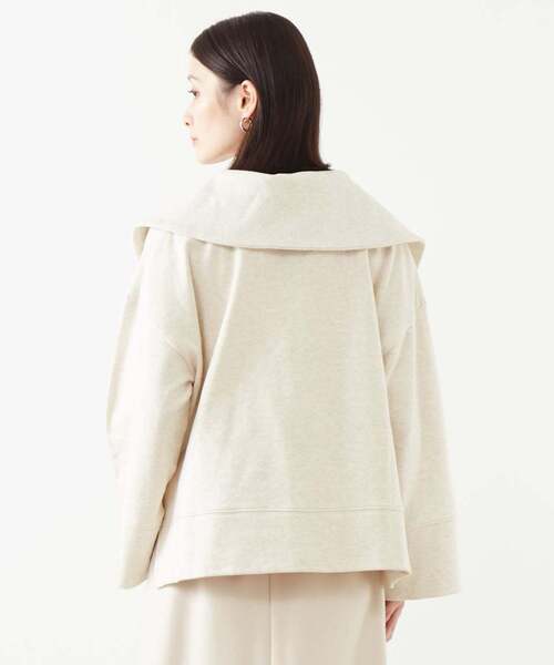 SOFFITTO（ソフィット）の「セーラーカラージップスウェット（スウェット・レディース・ブラック/ラベンダー/ベージュ・FREE）」の5枚目の写真