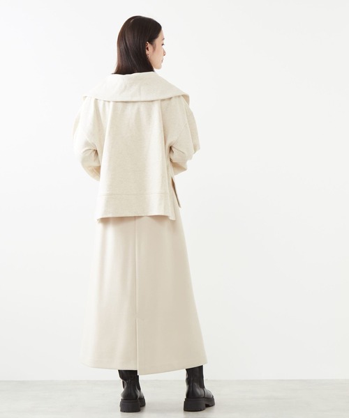 SOFFITTO（ソフィット）の「セーラーカラージップスウェット（スウェット・レディース・ブラック/ラベンダー/ベージュ・FREE）」の9枚目の写真