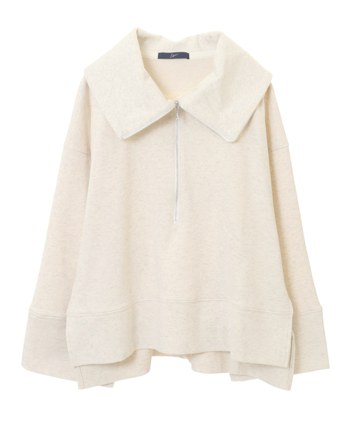 SOFFITTO（ソフィット）の「セーラーカラージップスウェット（スウェット・レディース・ブラック/ラベンダー/ベージュ・FREE）」の12枚目の写真