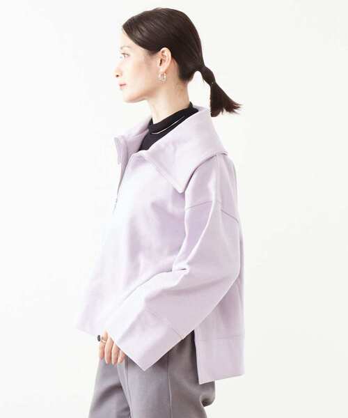 SOFFITTO（ソフィット）の「セーラーカラージップスウェット（スウェット・レディース・ブラック/ラベンダー/ベージュ・FREE）」の13枚目の写真